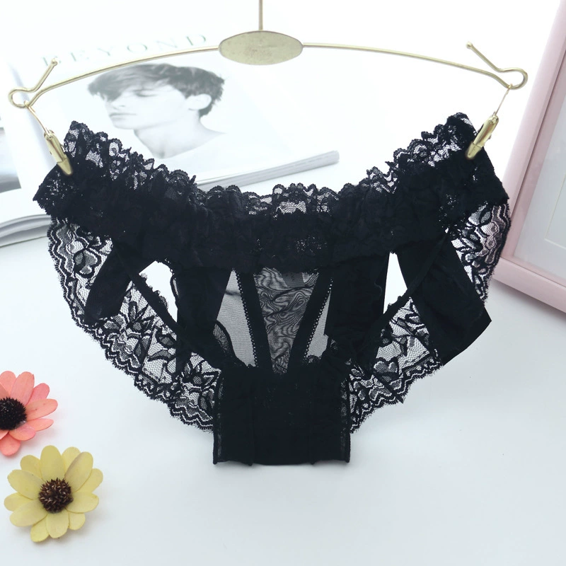 Mesh ladies underwear, low waist sexy transparent mesh panties, women's butt lifting, butt revealing briefs 8020