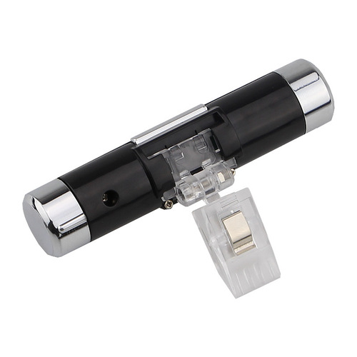 Car-mounted thermometer night light clock, car air vent clock, electronic clock with two-in-one blue backlight LED display