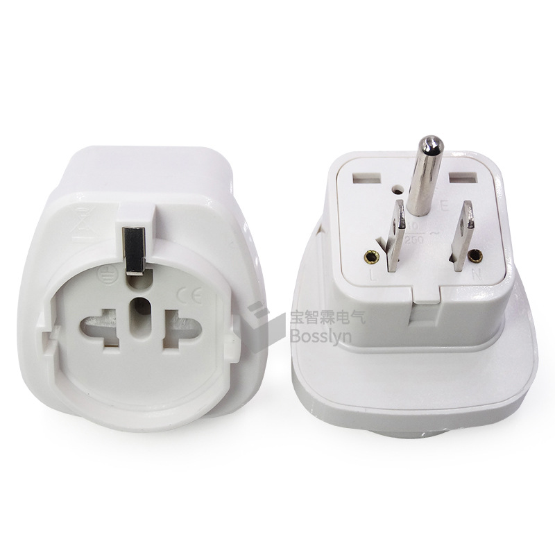 CE认证 美标转换器 德式转美规转换插头 欧式旅游插头