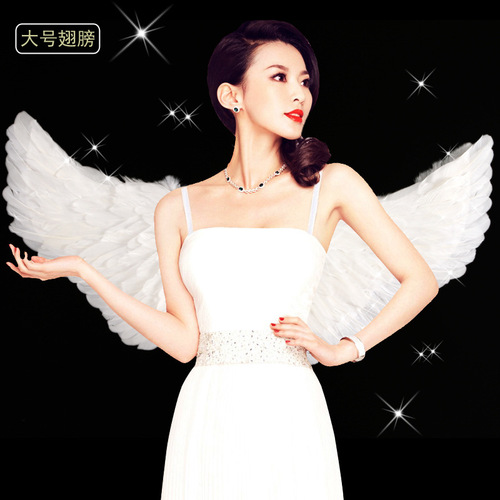 Factory direct supply of children and adults angel feather wings props stage Children's Day Halloween wings props wholesale