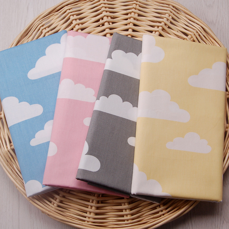 Factory direct INS clouds 40 133*72 cotton twill printed cloth 1.6 meters width