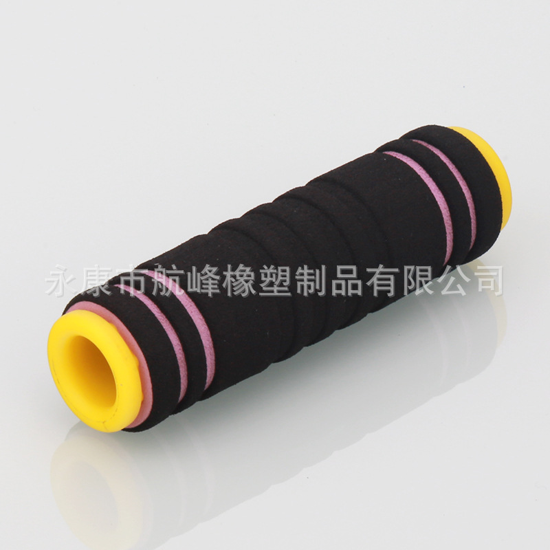 健身器材泡棉 有弹性橡塑海绵发泡管 海绵套发泡手把套三色泡棉