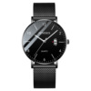 Men's trend waterproof watch, quartz steel belt, 2023, suitable for import, genuine leather, wholesale