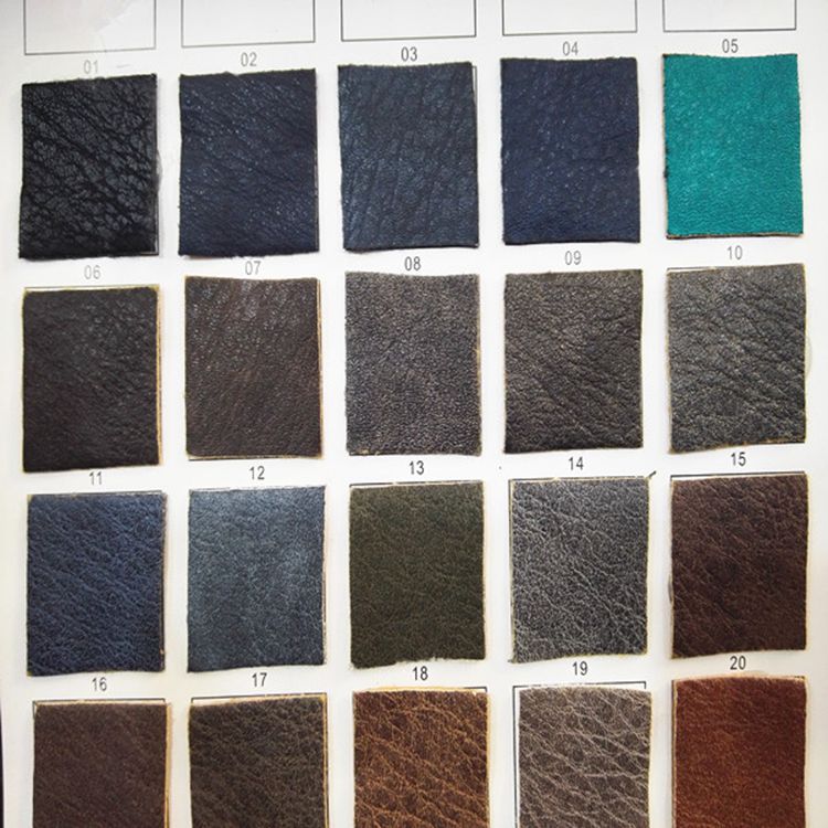 1636厂家现货直销毛底PU人造革双色不规则荔枝纹皮革