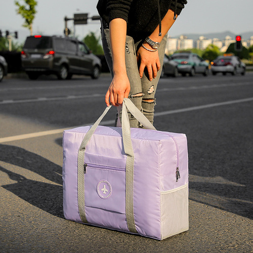 户外短途旅行袋便携大容量开学衣物收纳袋行李袋套拉杆箱收纳包
