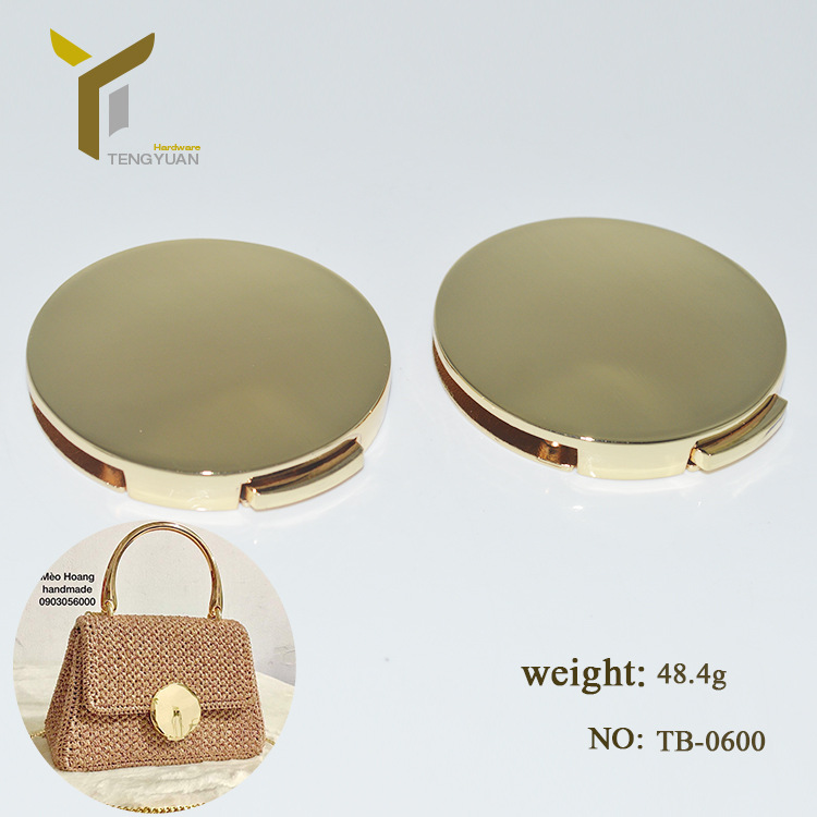 Supply handbag luggage hardware accessories DIY Hyun-a women's bag decorative lock high-end handmade bag woven bag round lock