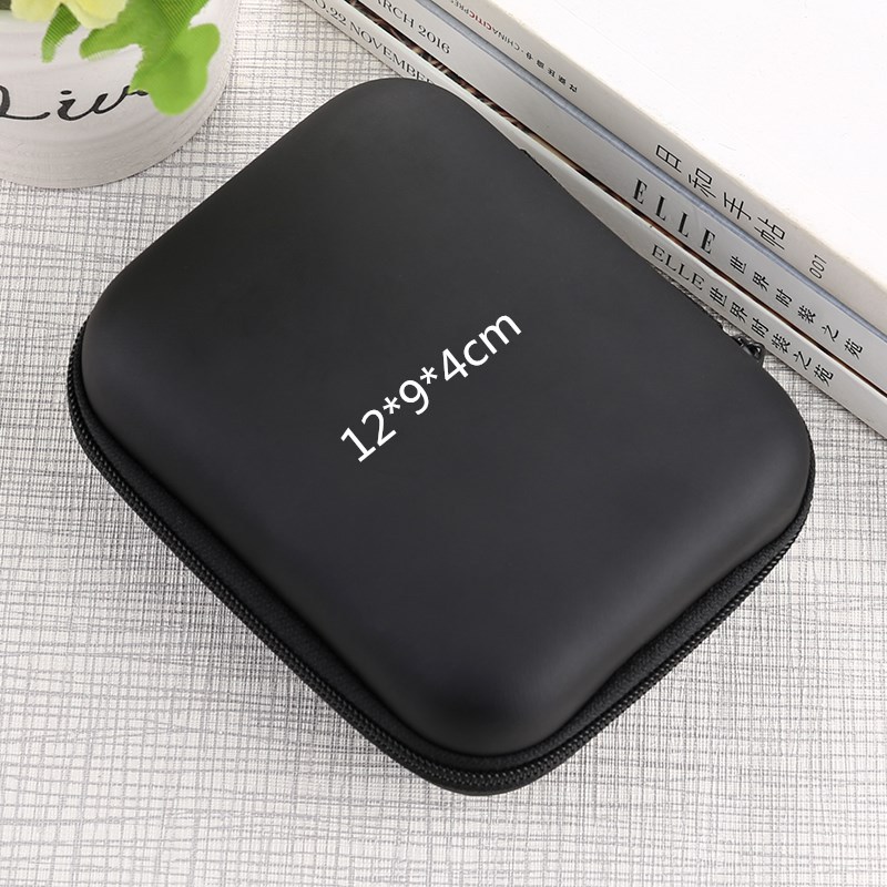 现货直供便携耳机收纳盒 数据线包装 镜头收纳中性耳机收纳包