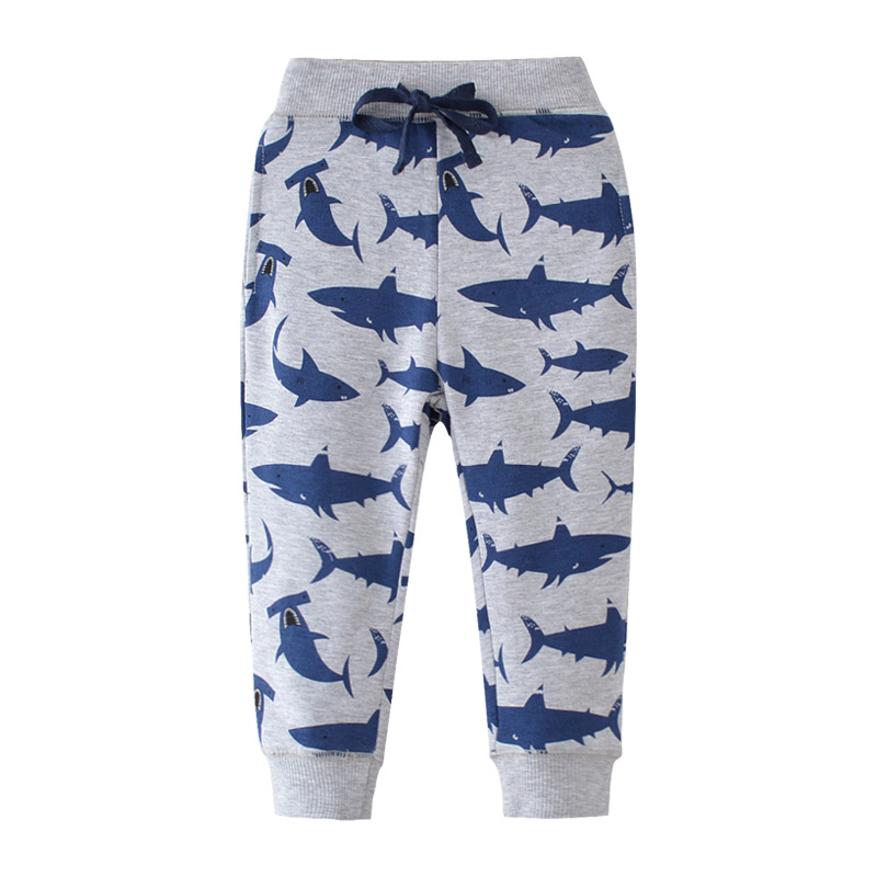 Sports knitted children's demi-season trousers for boys