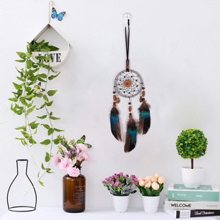 Ins Korean Retro Literary Style Pumpkin Handmade Car Pendant Dream Catcher Best Friend Gift Dream Catcher