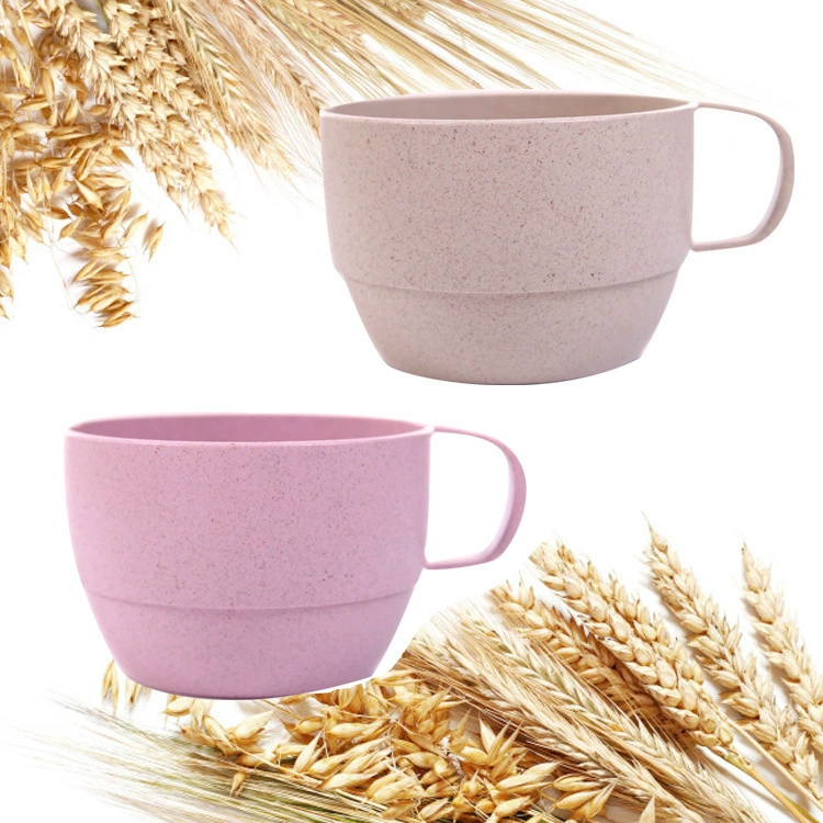 Home creative small fresh milk cup, new summer coffee cup, wheat fragrant plastic cup factory customization