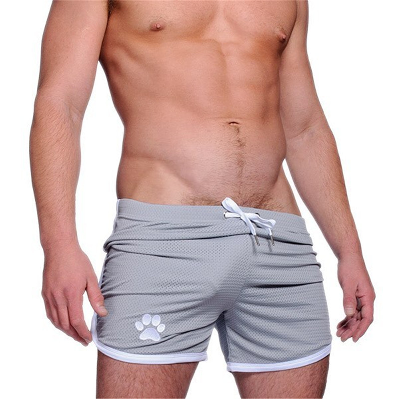Pantalones cortos deportivos de verano para hombre, pantalones cortos ultrafinos informales para playa, de secado rápido, holgados, transpirables, para culturismo