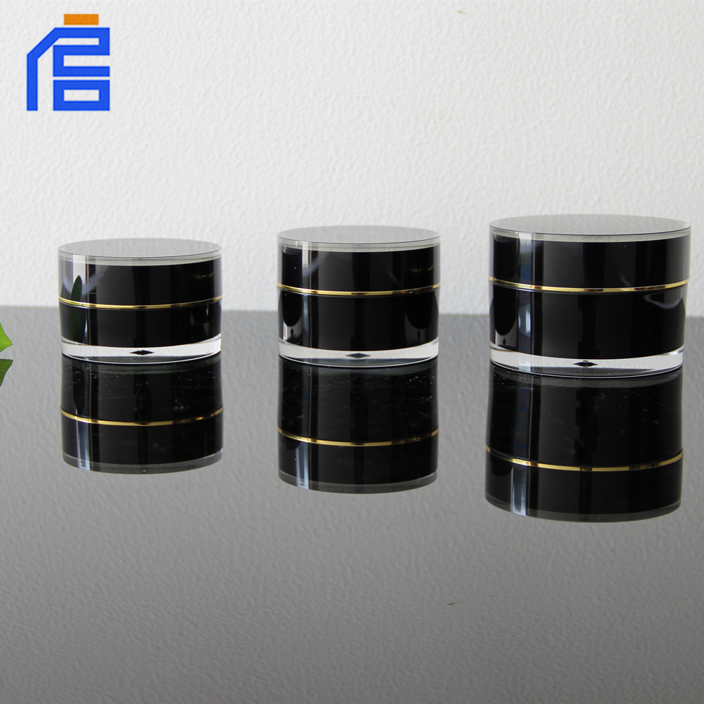 供应多规格直圆亚克力膏霜瓶 高透明眼霜瓶面霜分装瓶量大价优