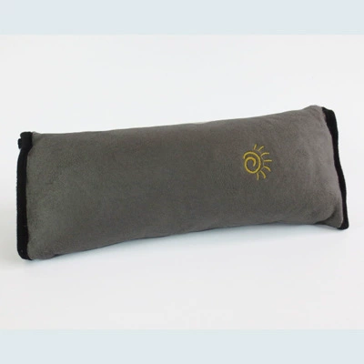 Seat belt shoulder pad Cover Thickened Plush Sleeping Safety - grey