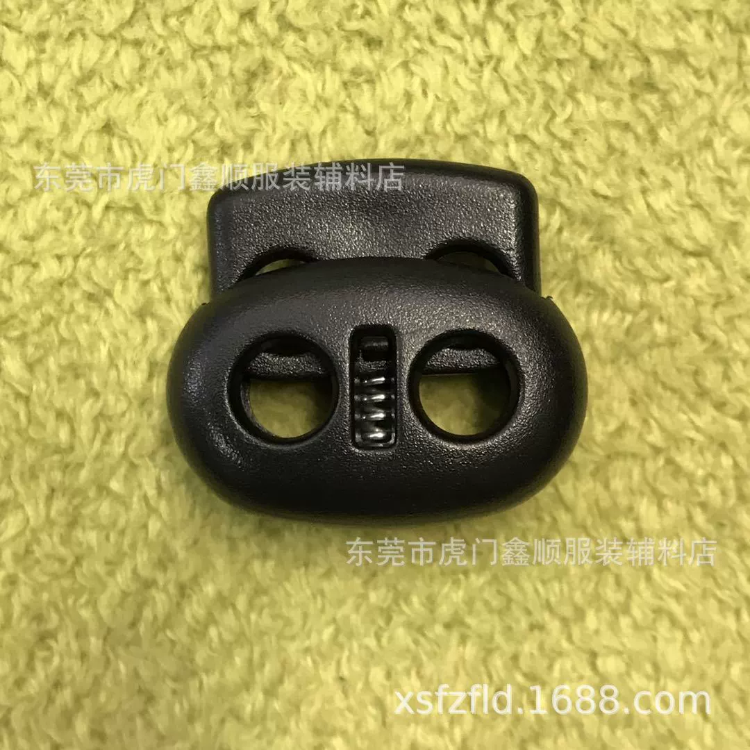 В наличии поставка пластиковая пружинная пряжка с двойным отверстием пластиковая пряжка для веревки пластиковая Регулировочная Пряжка Защитная Пряжка багажные аксессуары