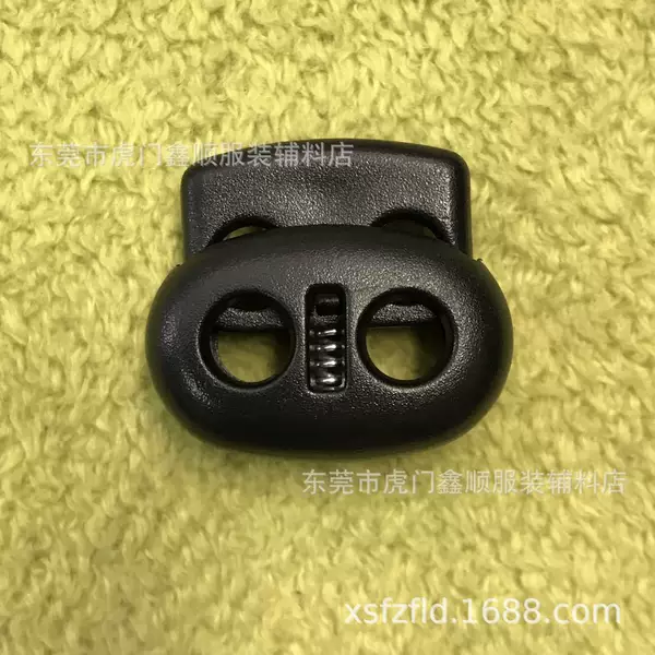 Spot supply double hole plastic spring buckle plastic rope buckle plastic adjustment slip buckle safety buckle luggage accessories