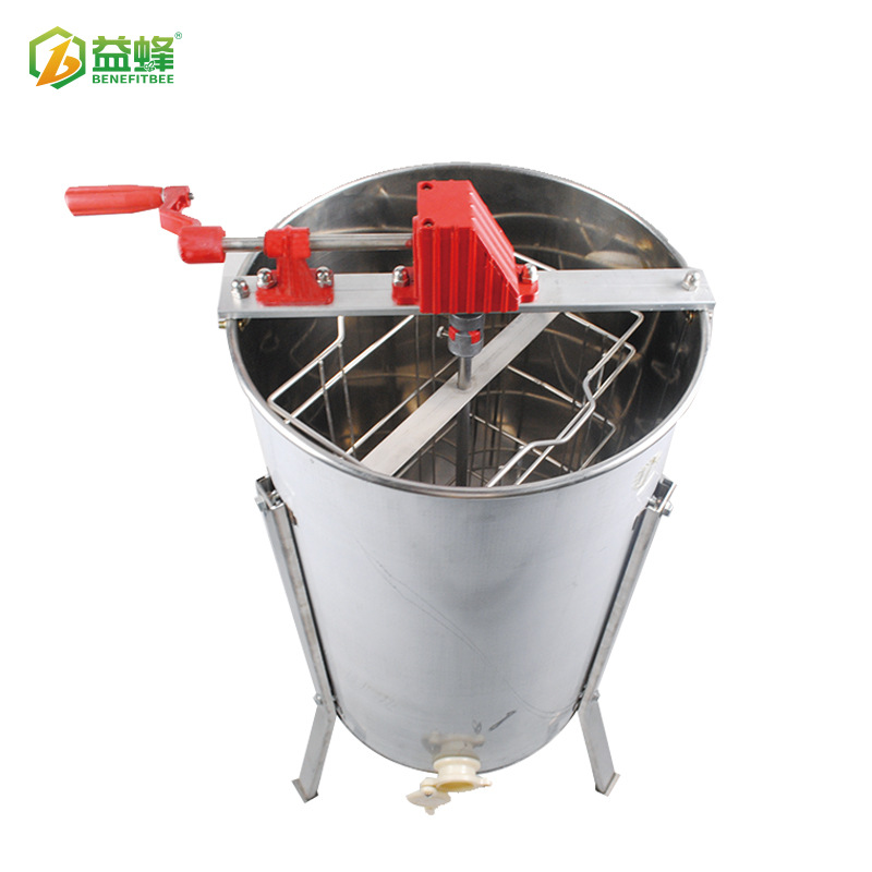 养蜂工具蜂具 2框手动纯不锈钢摇蜜机摇蜜桶 蜂蜜分离器 分离机