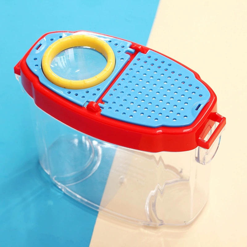 Детская коробка для наблюдения за насекомыми Лупа Коробка для сбора насекомых Коллекционная коробка Поймать бабочку Чистая сумка Наблюдатель Игрушка для исследования