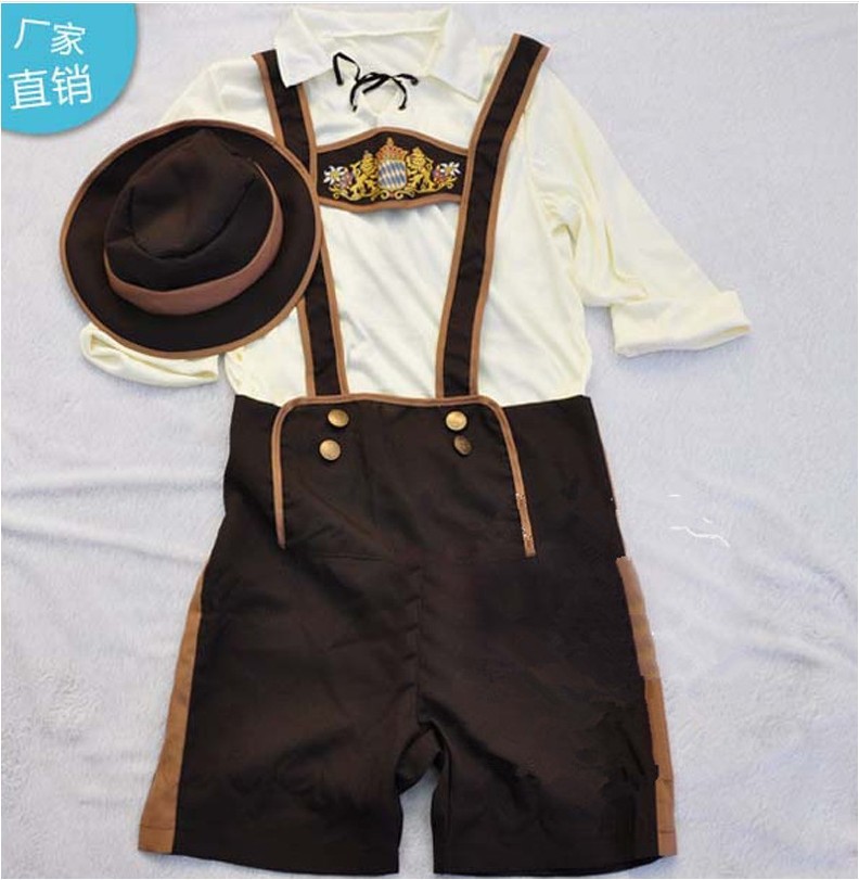 Halloween split uniforme Hansel Munich Festival de la cerveza traje de cerveza de los hombres bávaros alemanes