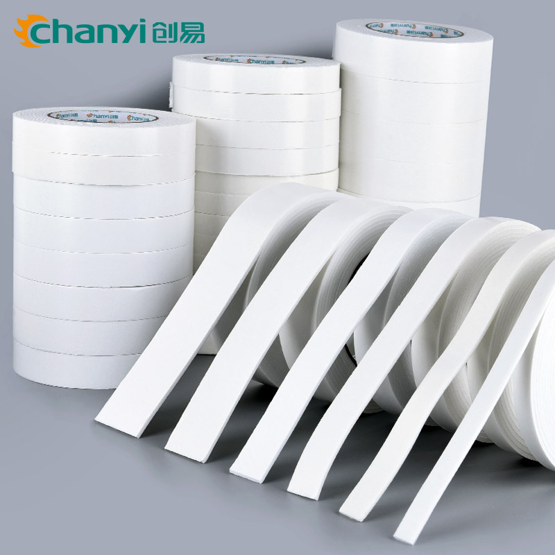 Chuangyi Office Supplies White Foam Double-sided Tape Advertising Plaque Sponge Tape Foam Tape 2.0mm Thickness Chuangyi Office Supplies White Foam Double-sided Tape Advertising Plaque Sponge Tape Foam Tape 2.0mm Thickness