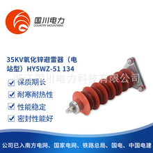 厂家复合绝缘避雷器35KV氧化锌避雷器HY5WZ-51/134型电站型避雷器