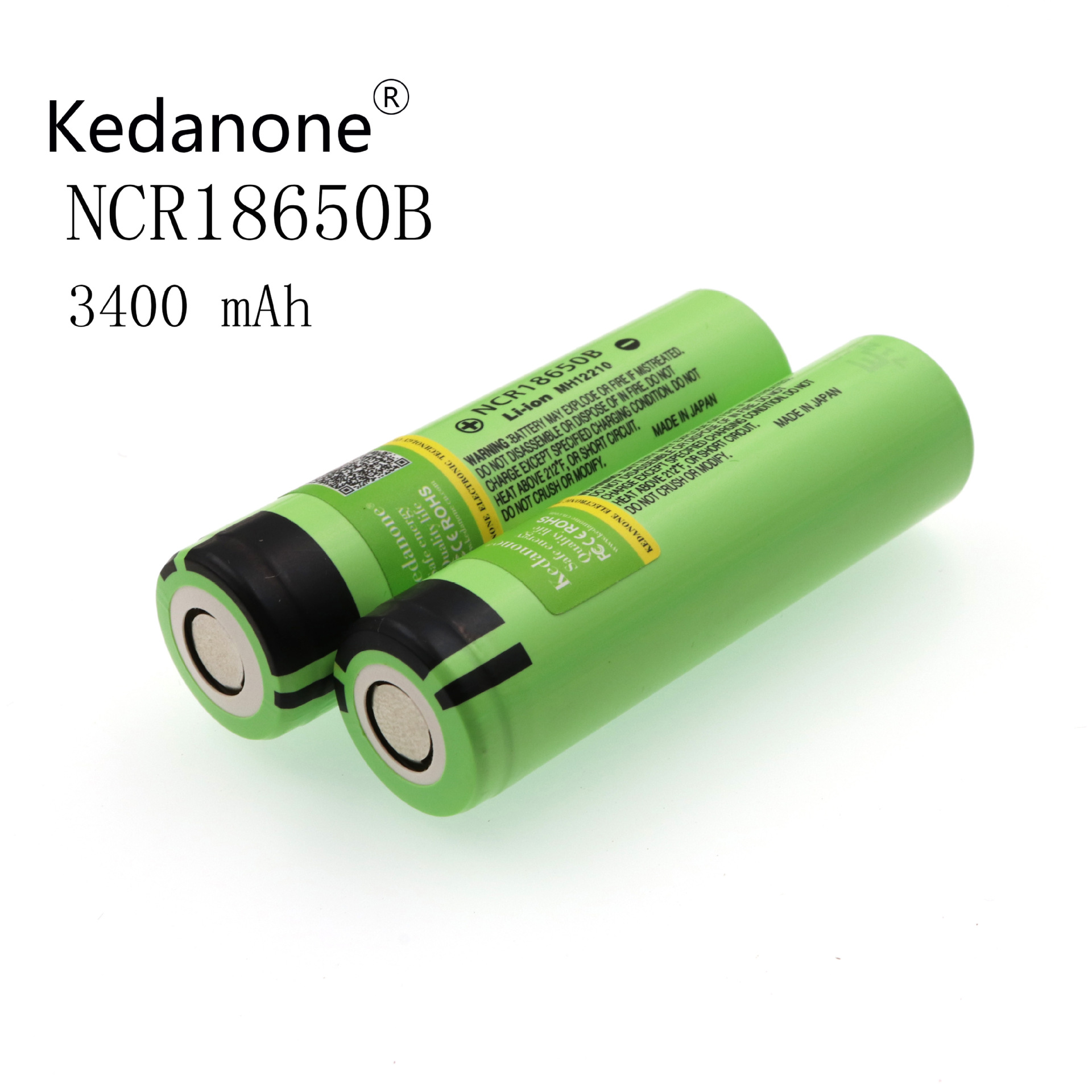 全新原装进口 松下18650锂电池3400mAh 3.7V强光手电用电池