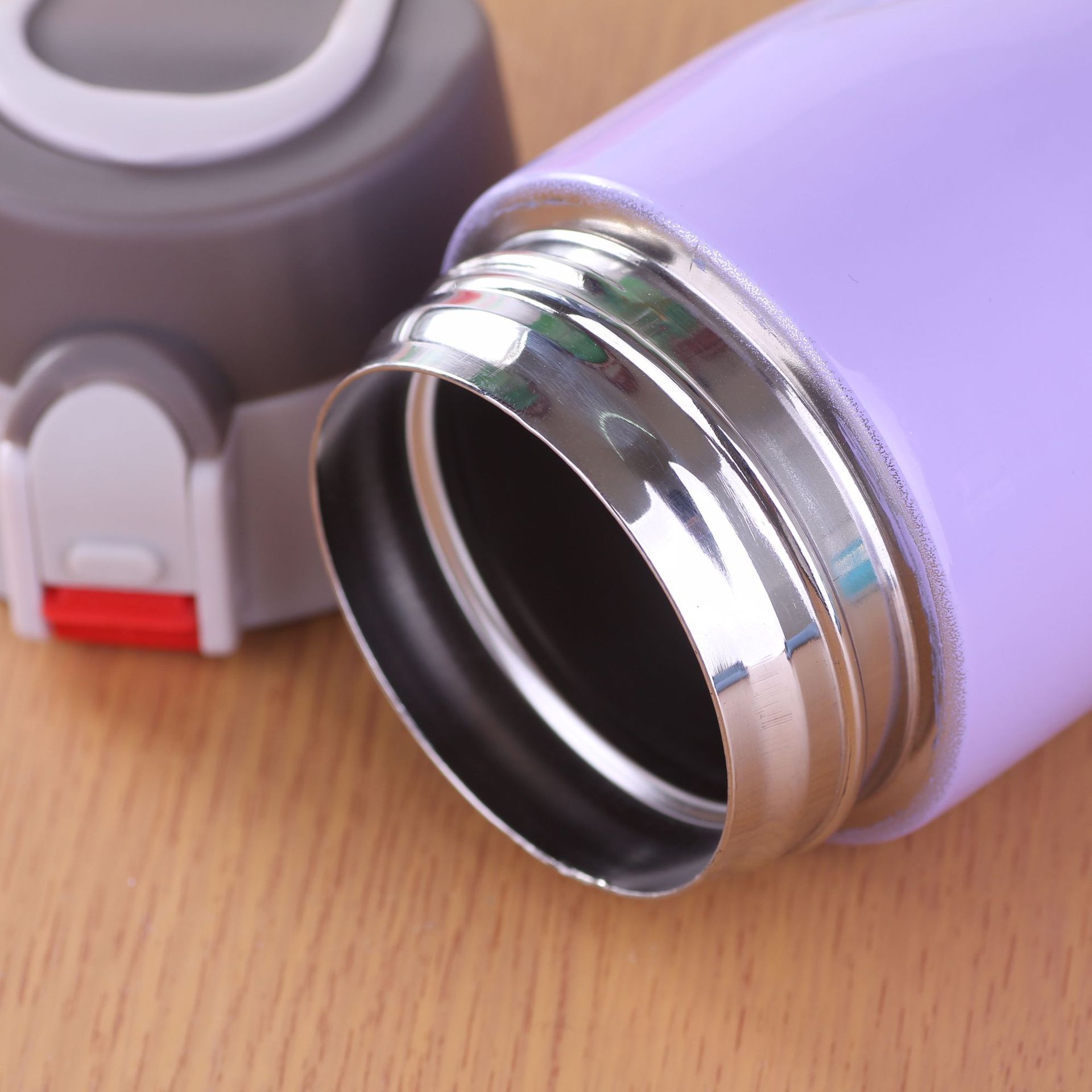 Fábrica al por mayor de la moda creativa termo vacío de acero inoxidable taza portátil deportes rebotando taza de agua de una sola pieza de entrega