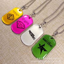 厂家直销军牌饰品 钛钢不锈钢男士项链欧美热销狗牌吊坠低价促销