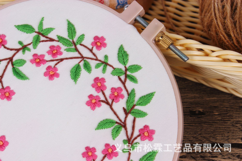 Directo de fábrica al por mayor flor hecha a mano DIY Europea material bordado paquete Jane decoración del hogar mural