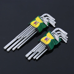 Factory direct goods hex wrench set of 9, matte finish hex wrench, flower hex wrench