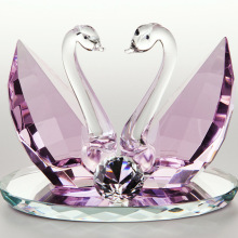 水晶天鹅结婚礼物创意水晶家居装饰品新婚房摆件乔迁婚庆礼品