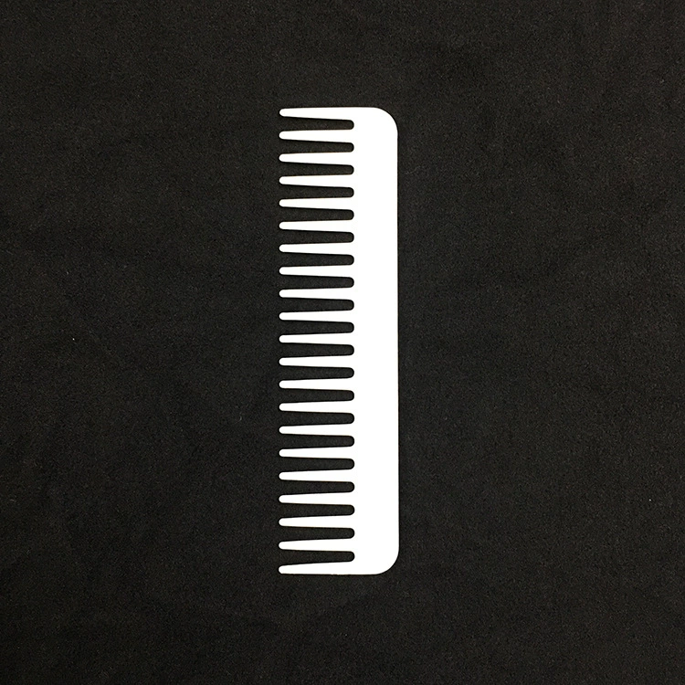 Yesheng заводской гребень для волос без ручки высококачественный белый плоский гребень для укладки волос широкий зуб мини-пластиковая расческа