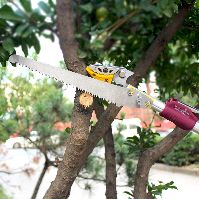 厂家新品 3米4米伸缩高空摘果剪 高枝采果剪 荔枝龙眼水果采摘器