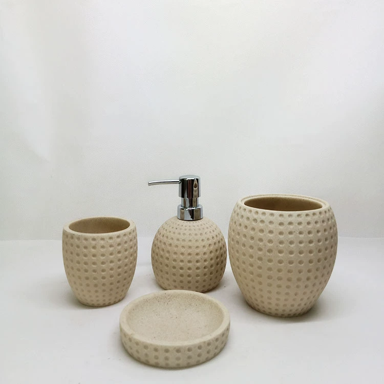 Yellow high-end set for hotel, 4 piece set
