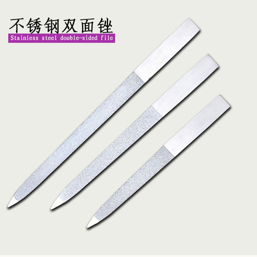 Golia manicure tools stainless steel double-sided nail file electroplating file manicure tool manicure file manufacturer wholesale