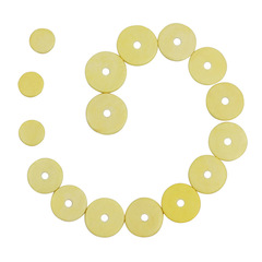 Yellow Flute Leather Pads, 16-Pack Flute-Specific Round Pads Made from Gut Material – Flute Accessories Wholesale