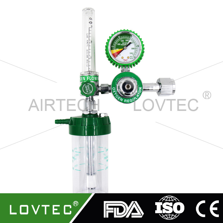 爱特阀门氧气吸入器浮标式氧气流量计膜片式吸氧器医用氧气调节器