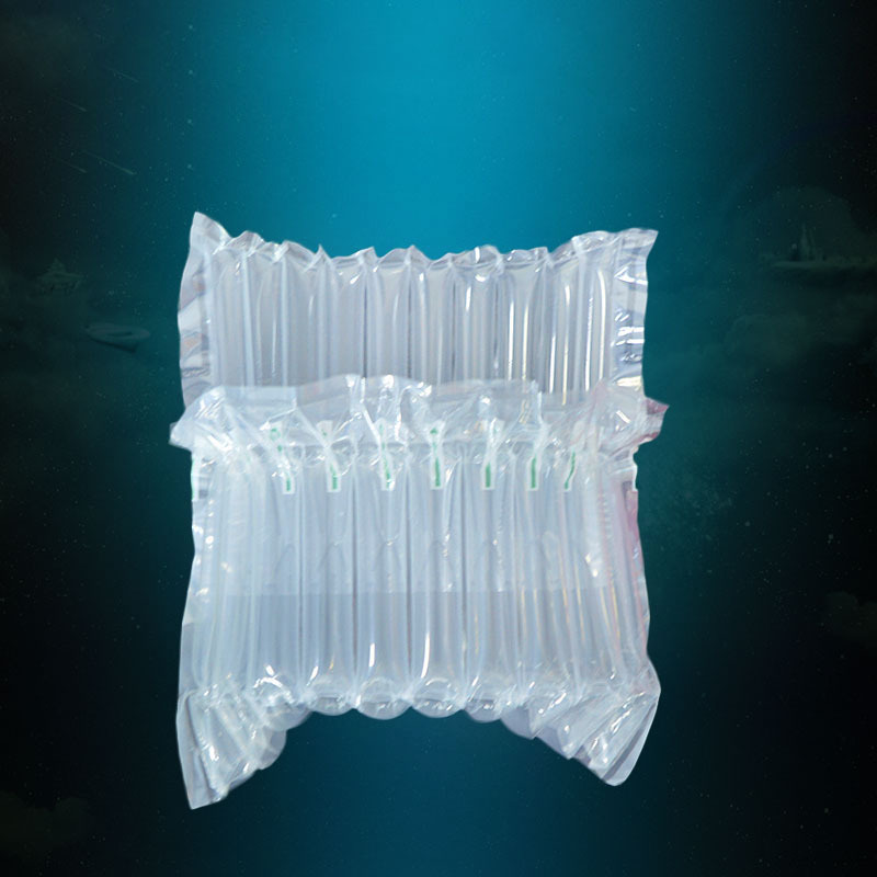 批发10柱高11气柱袋辣酱盒快递物流缓冲包装气泡柱防震防摔气气