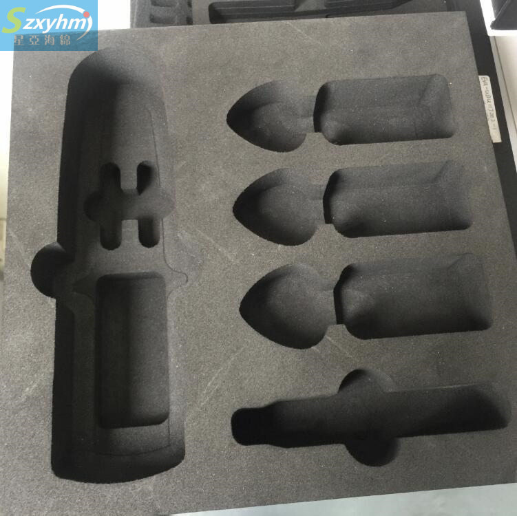 EPE珍珠棉植绒五金工具内托 EVA雕刻汽车零部件制品内托加工一体