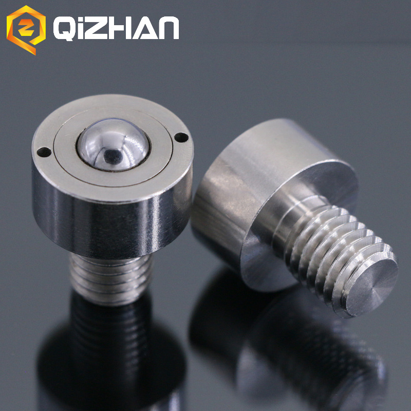 圆螺栓型钢珠滚轮万向滚珠转输送设备配件米思米BCHM10 12 16 20