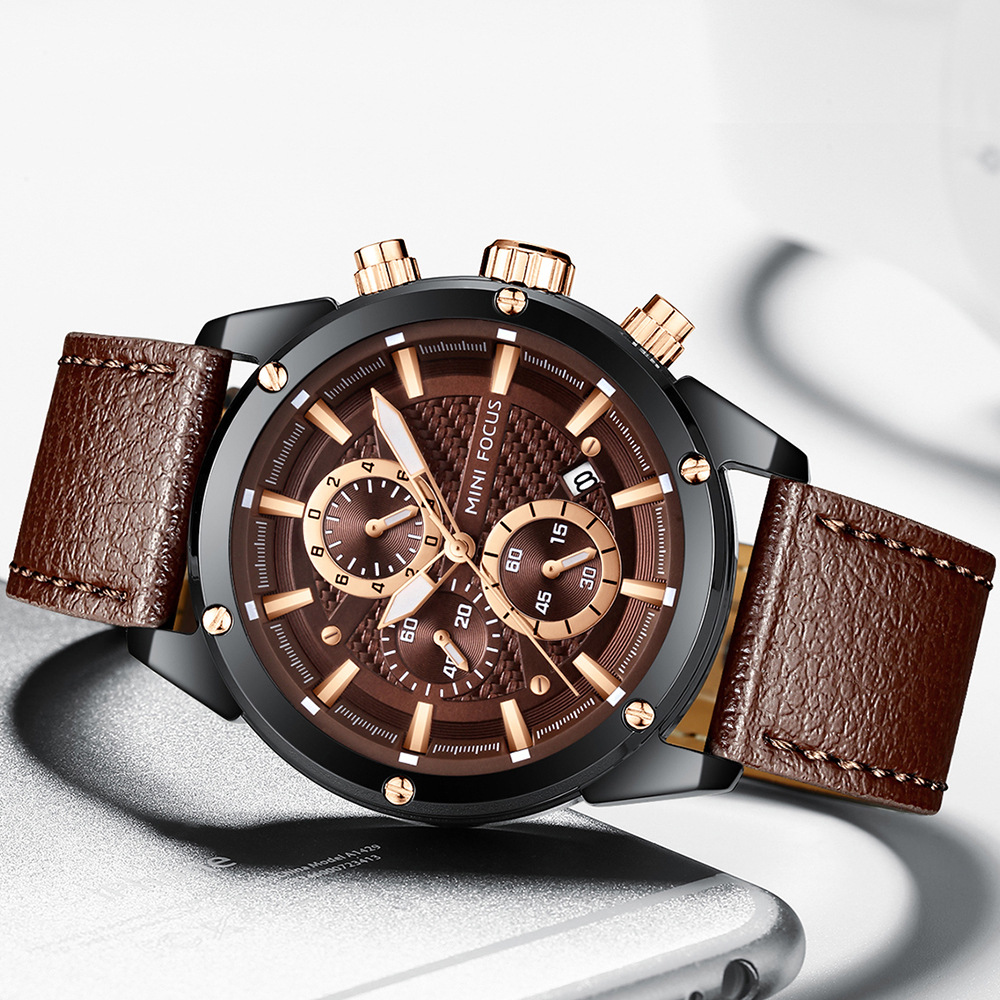 New MINI FOCUS Brand Watch Fashion Business Men's Watch Hot Selling Night Glow Waterproof Men's Watch 0161G_voghion.com