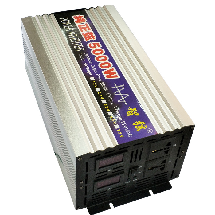 Onda sinusoidal pura cadena inteligente inversor 12V24V48V a 220V