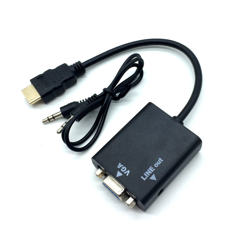 Factory Direct Sales HDMI to Vga Cable with Audio Micro to Vga Cable HDMI to Vga Tv Cable