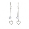 Universal earrings suitable for men and women, silver 925 sample, 925 sample silver, wholesale