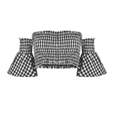 Летний топ без лямок, футболка, открытые плечи, Amazon, европейский стиль, оптовые продажи