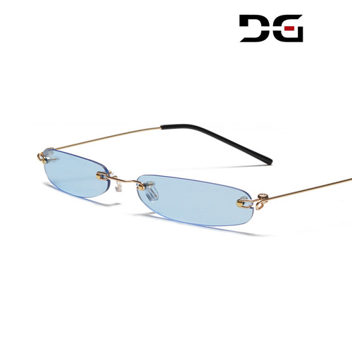 European and American personalized mini frameless sunglasses, trendy marine sunglasses, new sunglasses, cross-border trend manufacturer