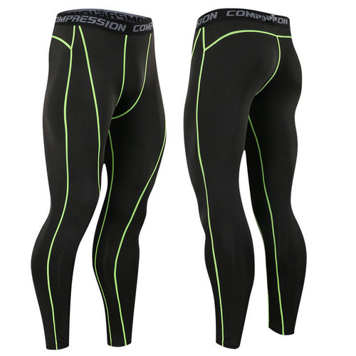 Men's New Sports Tight Leggings for Running Training High Elastic Compression Shorts Basketball Fitness Quick-Drying Pants Wholesale