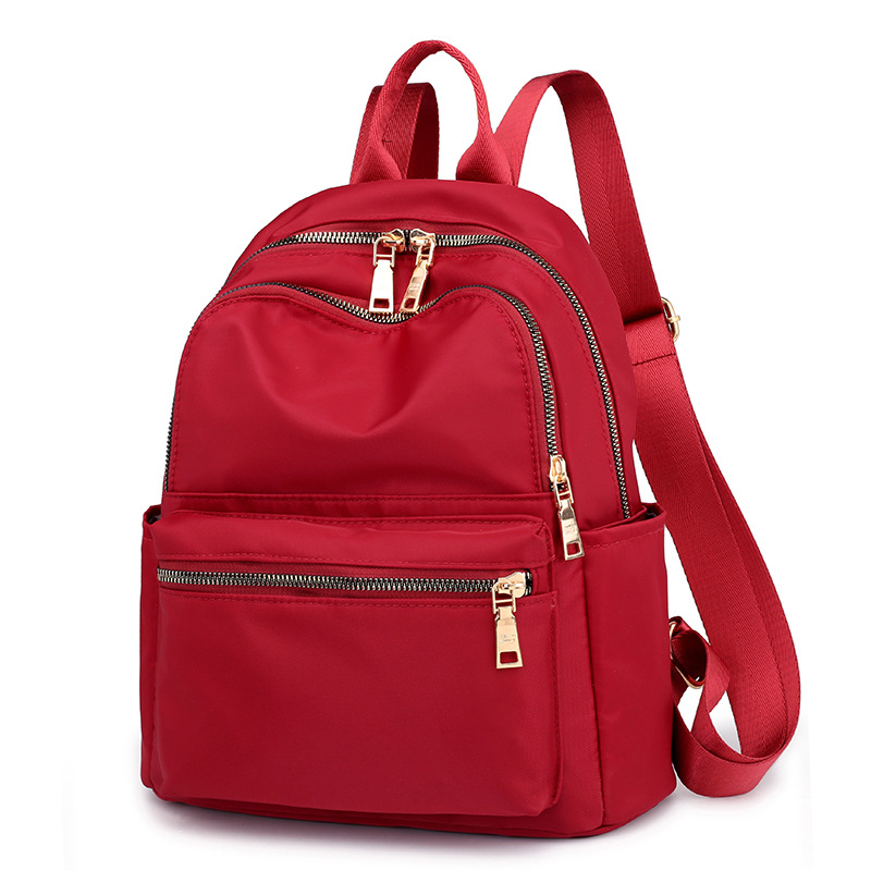 Mochila de moda de las mujeres de estilo coreano casual bolso de las mujeres estudiante bolsa de ordenador bolsa de tela de Oxford bolsa de momia Mochila pequeña de viaje
