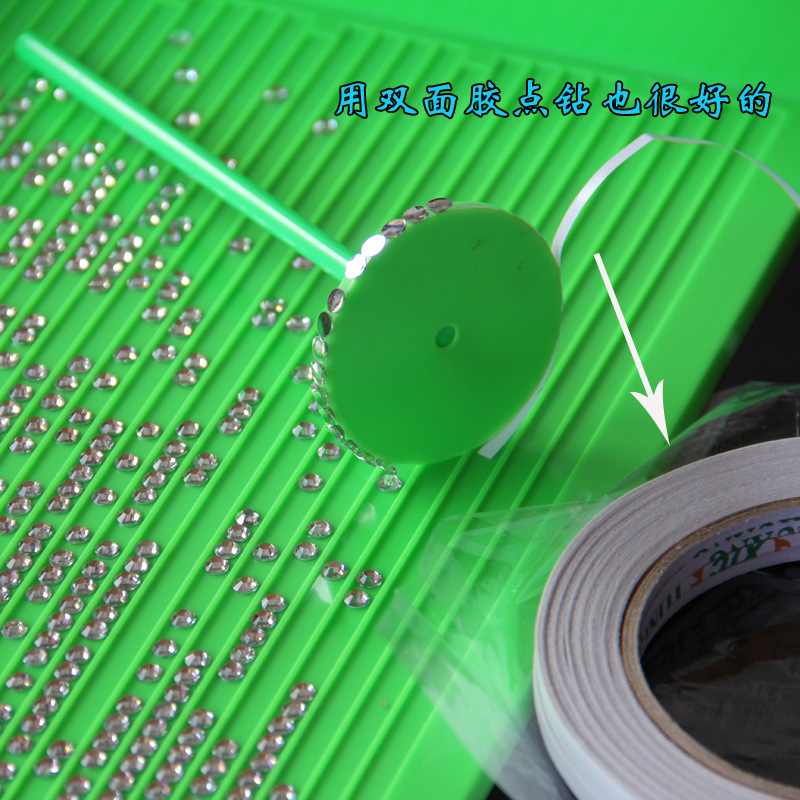 Accesorios de taladro de punto de pintura de diamante adhesivo de doble cara herramienta de taladro de punto accesorios de joyería rueda de taladro de Punto 3mm con adhesivo de doble cara