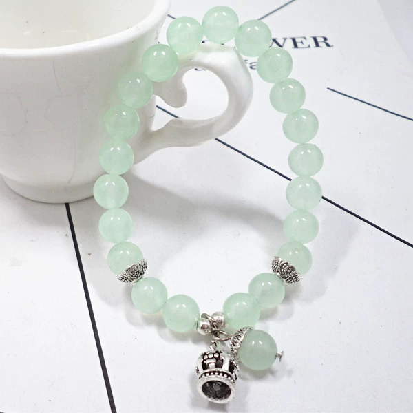 S474 light green chalcedony Crown