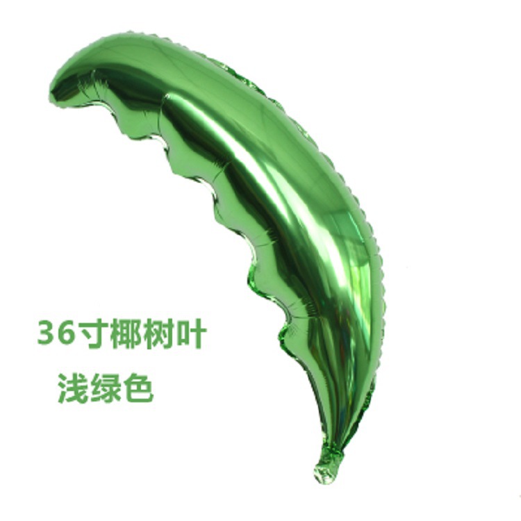 Globo de hoja de coco de película de aluminio de 36 pulgadas globo de papel de aluminio decoración de cumpleaños decoración de la boda globo de hoja de coco globo